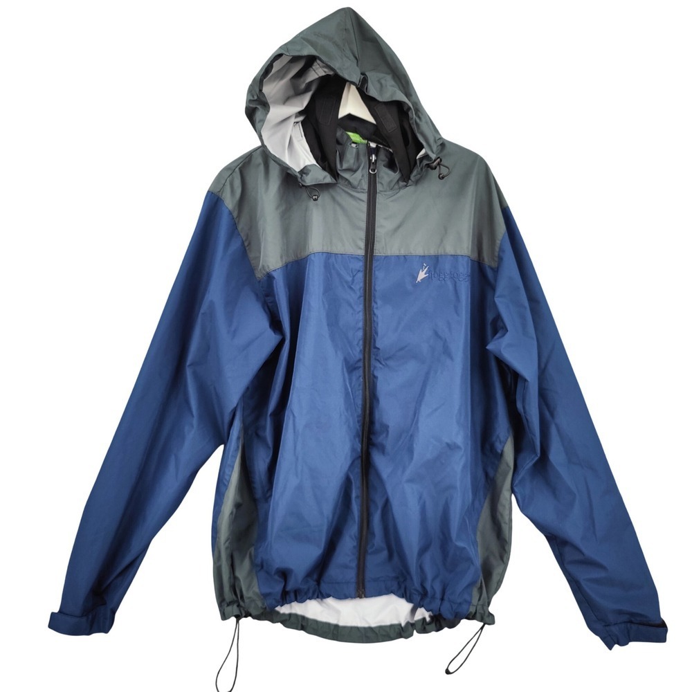 Frogg Toggs River Toadz Waterproof Jacket Mens M/L Colorblock Hooded Windbreaker